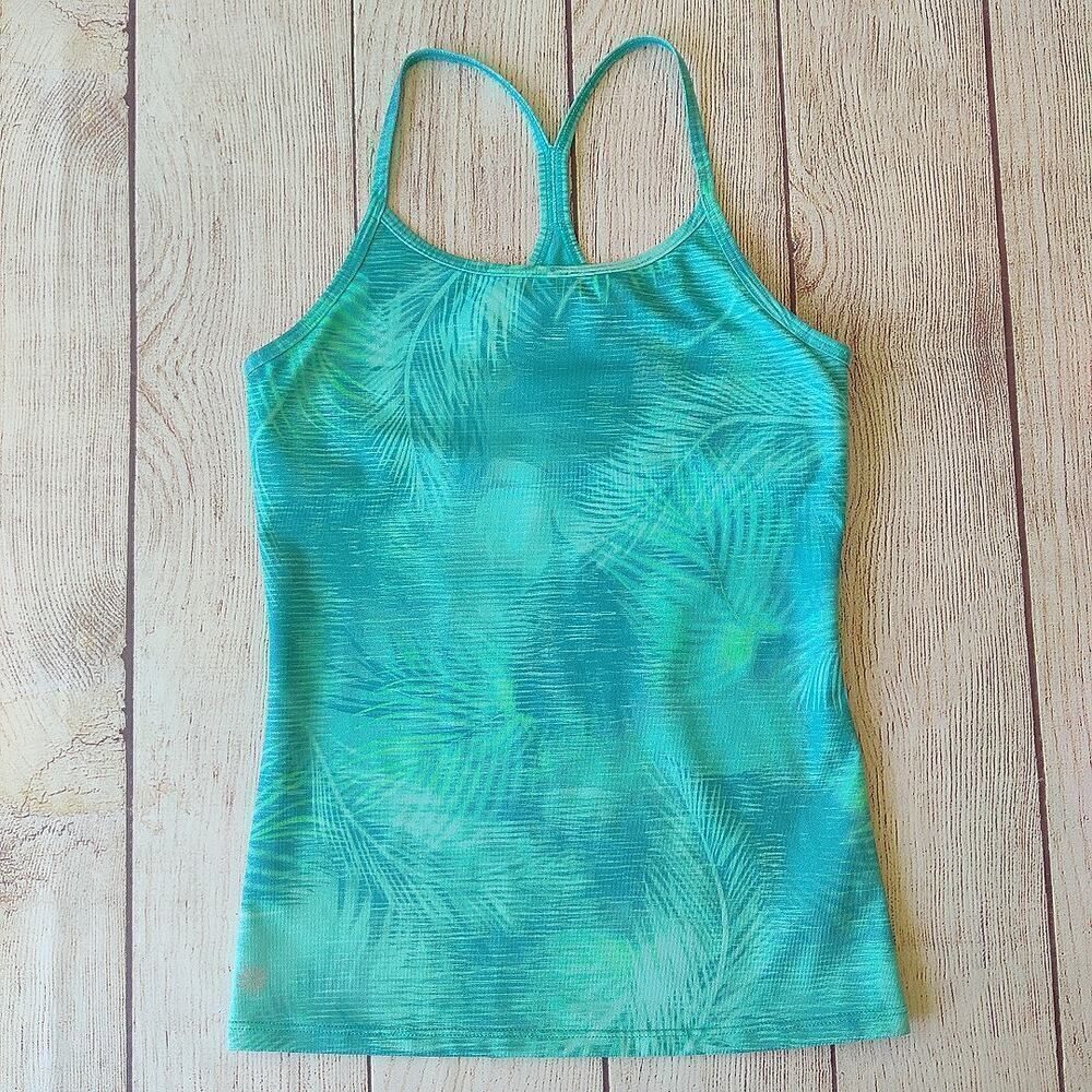 Athleta Girl Palm Dreams Next Level Tank sz M (8-10)